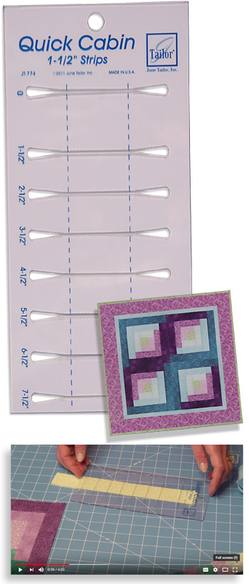 Quick Cabin - 1-1/2in Ruler By June Tailor
