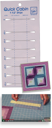 Quick Cabin - 1-1/2in Ruler By June Tailor