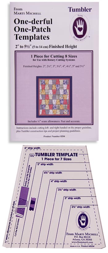 Marti Michell One-Derful One Patch Tumbler Template