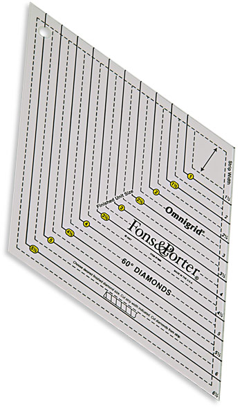 Diamond Ruler Sizes 1'' to 6'' By Fons & Porter