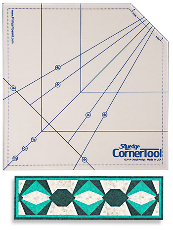 Phillips Fiber Art Squedge Corner Tool - Plus Bonus Pattern By Cheryl Phillips