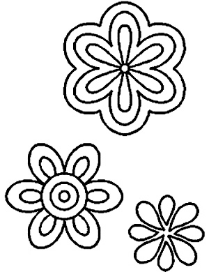 Quilt Stencil Flowers 5