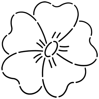 Quilt Stencil Flower 5