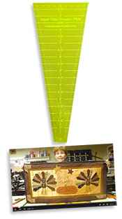 Missouri Star Quilt Company Layer Cake Large Dresden Plate Template