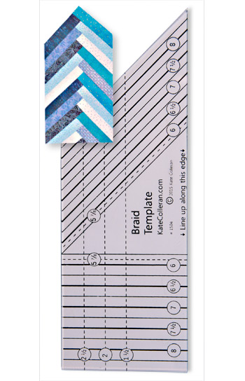 Braid Template up to 8-1/2'' long. 1-1/2'' wide to 3'' 