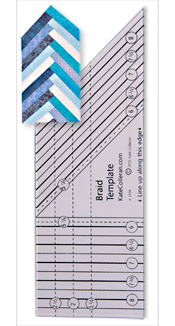 Braid Template up to 8-1/2'' long. 1-1/2'' wide to 3'' 