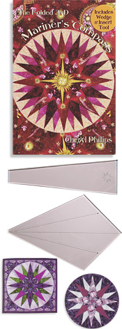 Mariner's Compass with Wedge Tool and Insert Tool - Phillips Fiber Art By Cheryl Phillips