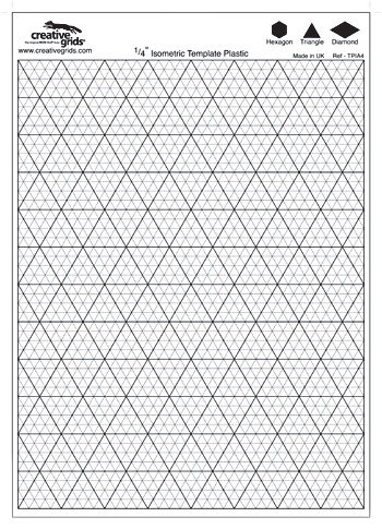 Isometric Template plastic sheets size 8