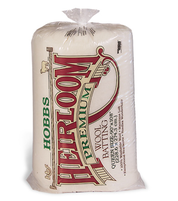 Queen 90 Inch x 108 Inch Hobbs Heirloom 100% Wool Wadding